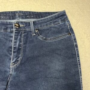 Express Jeans Denim Women 10 Blue Skinny Leggings Stretch Dark Wash 3638‎